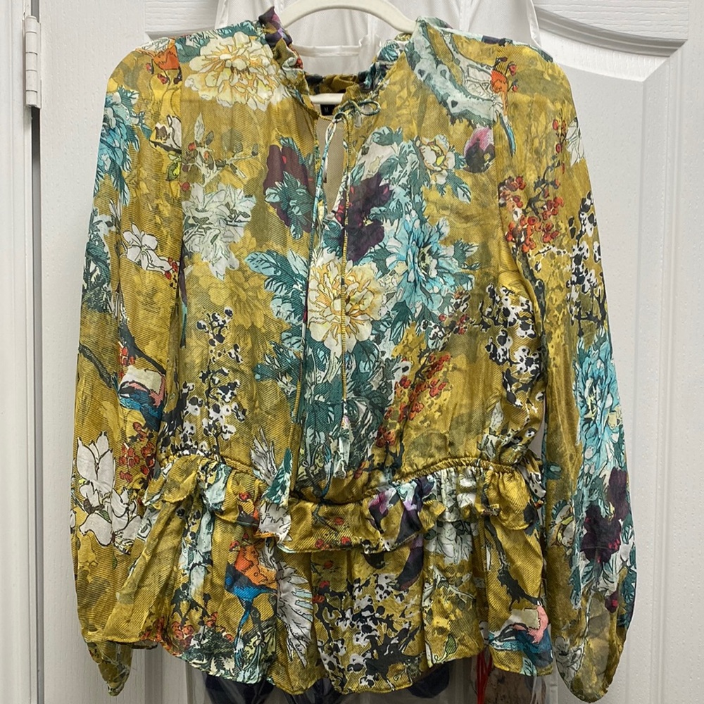 Euc Anthropologie Blouse Sz M